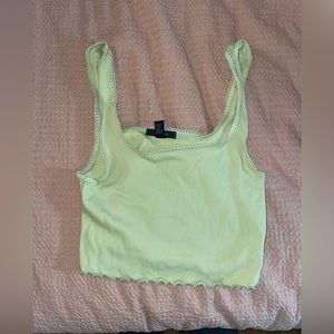 Lettuce trim tank top